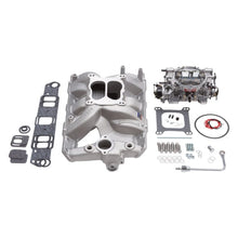 Load image into Gallery viewer, Edelbrock EDE2056 Edelbrock Manifold And Carb Kit Performer RPM Pontiac Natural Finish
