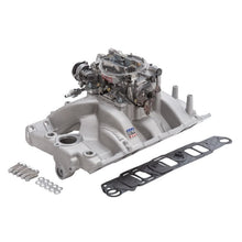 Load image into Gallery viewer, Edelbrock EDE2056 Edelbrock Manifold And Carb Kit Performer RPM Pontiac Natural Finish
