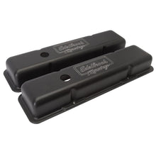 Load image into Gallery viewer, Edelbrock EDE41713 Edelbrock Valve Cover Victor Series Chevrolet 1959-1986 262-400 CI V8 Low Black
