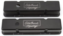 Load image into Gallery viewer, Edelbrock EDE41733 Edelbrock Valve Cover Victor Series Chevrolet 1959-1986 262-400 CI V8 Tall Black
