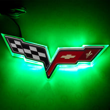 Load image into Gallery viewer, Oracle Chevrolet Corvette C6 Illuminated Emblem - Green SEE WARRANTY Light Accessories and Wiring ORACLE Lighting
