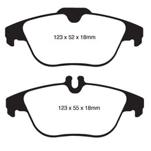 Load image into Gallery viewer, EBC 12-14 Mercedes-Benz C250 (W204) 1.8 Turbo Redstuff Rear Brake Pads Brake Pads - Performance EBC   
