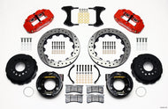 Wilwood Narrow Superlite 4R Rear P-Brk Kit 12.88in Drill Red 2005-2014 Mustang Big Brake Kits Wilwood