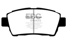 Load image into Gallery viewer, EBC 11-15 Scion IQ 1.3 Redstuff Front Brake Pads Brake Pads - Performance EBC   
