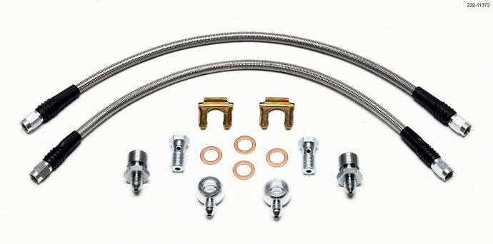 Wilwood Flexline Kit D52 Caliper 16in w/ Banjo 7/16-20 Brake Line Kits Wilwood