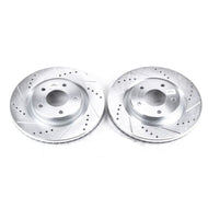 Power Stop 11-17 Nissan Juke Front Evolution Drilled & Slotted Rotors - Pair Brake Rotors - Slot & Drilled PowerStop   