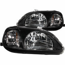 Load image into Gallery viewer, ANZO 1999-2000 Honda Civic Crystal Headlights Black Headlights ANZO
