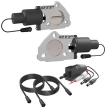 Load image into Gallery viewer, QTP 2.5in Bolt-On QTEC Dual Electric Cutout Valves - Pair Exhaust Cutouts QTP
