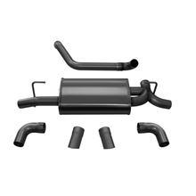 Load image into Gallery viewer, Corsa 2018-2024 Jeep Wrangler JL 2.5in Dual Rear Turn Down Exit Black Sport Axle-Back Exhaust Axle Back CORSA Performance
