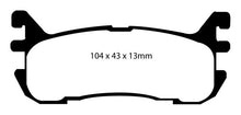 Load image into Gallery viewer, EBC 97-02 Ford Escort 2.0 Redstuff Rear Brake Pads Brake Pads - Performance EBC   
