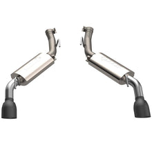 Load image into Gallery viewer, QTP 14-15 Chevrolet Camaro SS 6.2L 304SS AR3 Axle Back Exhaust w/4.5in Black Tips Axle Back QTP
