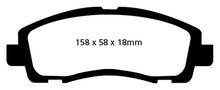 Load image into Gallery viewer, EBC 09-14 Acura TL 3.5 Yellowstuff Front Brake Pads Brake Pads - Performance EBC   

