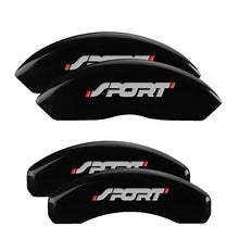 Load image into Gallery viewer, MGP 4 Caliper Covers Engraved Front &amp; Rear Edge Black finish silver ch Caliper Covers MGP
