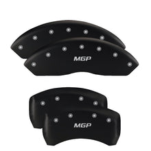 Load image into Gallery viewer, MGP 4 Caliper Covers Engraved Front &amp; Rear Volt Red finish silver ch Caliper Covers MGP

