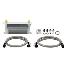 Load image into Gallery viewer, Mishimoto Universal 10 Row Oil Cooler Kit (Metal Braided Lines) Oil Coolers Mishimoto
