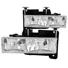 Load image into Gallery viewer, ANZO 1988-1998 Chevrolet C1500 Crystal Headlights Chrome Headlights ANZO

