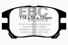 Load image into Gallery viewer, EBC 02-03 Lexus RX300 3.0 2WD Ultimax2 Front Brake Pads Brake Pads - OE EBC   
