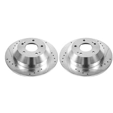 Load image into Gallery viewer, Power Stop 10-18 Hyundai Santa Fe Rear Evolution Drilled &amp; Slotted Rotors - Pair Brake Rotors - Slot &amp; Drilled PowerStop   
