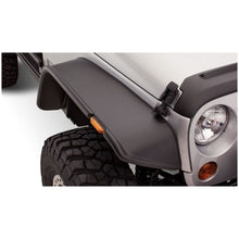 Load image into Gallery viewer, Bushwacker 07-18 Jeep Wrangler Flat Style Flares 2pc - Black Fender Flares Bushwacker

