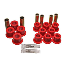Load image into Gallery viewer, Energy Suspension ENG7.2102R Energy Suspension 06/86-97 Nissan 720/Hardbody P/U 4WD Red Front Leaf Spring Bushing Set
