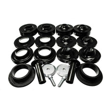 Load image into Gallery viewer, Energy Suspension ENG2.6116G Energy Suspension 18+ Jeep Wrangler JL Black Rock-Flex 2in Adjustable Coil Spacer Set
