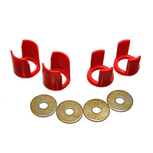 Load image into Gallery viewer, Energy Suspension ENG7.1113R Energy Suspension 89-94 Nissan 240SX (S13) Red Rear Subframe Insert Set - a supplement to the subfra
