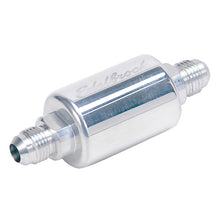 Load image into Gallery viewer, Russell Performance Polished Aluminum (3in Length 1-1/4in dia. -6 male inlet/outlet) Fuel Filters Russell
