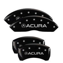 Load image into Gallery viewer, MGP 4 Caliper Covers Engraved Front &amp; Rear Acura Black finish silver ch Caliper Covers MGP
