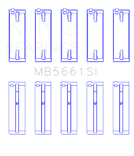 Load image into Gallery viewer, King Audi / Volkswagen ADZ/AWT/APK 1.6/1.8/2.0L Crankshaft Main Bearing Set (Set of 5) (Size 0.25) Bearings King Engine Bearings
