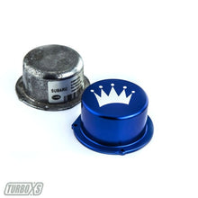 Load image into Gallery viewer, Turbo XS 15-16 Subaru WRX Billet Aluminum Vacuum Pump Cover - Blue Engine Covers Turbo XS
