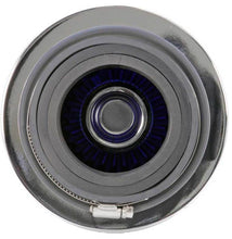 Load image into Gallery viewer, K&amp;N Universal Air Filter Chrome Round Tapered Blue - 4in Flange ID x 1.125in Flange Length x 5.5in H Air Filters - Universal Fit K&amp;N Engineering   
