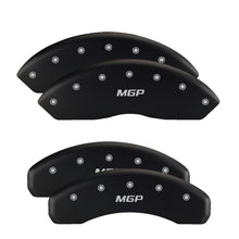 Load image into Gallery viewer, MGP 4 Caliper Covers Engraved Front &amp; Rear Bowtie Red finish silver ch Caliper Covers MGP
