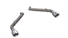 Load image into Gallery viewer, QTP 10-13 Chevrolet Camaro SS 6.2L 304SS Eliminator Muffler Delete Axle Back Exhaust w/4.5in Tips Axle Back QTP

