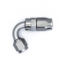 Load image into Gallery viewer, DeatschWerks 6AN Female Swivel 120-Degree Hose End CPE - Anodized DW Titanium Fittings DeatschWerks

