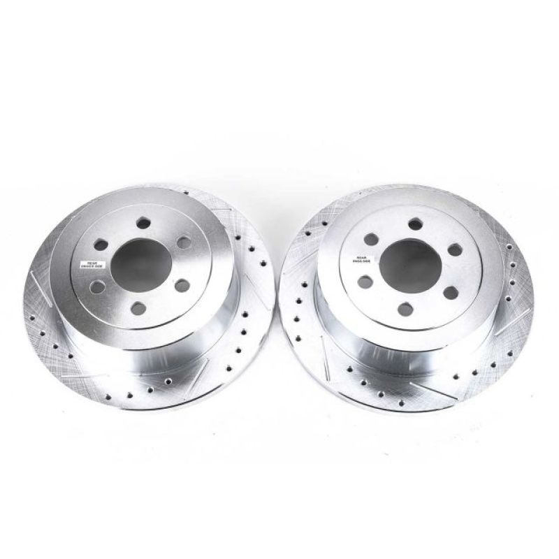 Power Stop 03-04 Dodge Dakota Rear Evolution Drilled & Slotted Rotors - Pair Brake Rotors - Slot & Drilled PowerStop