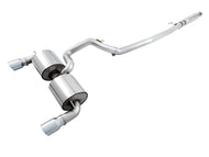 AWE Tuning Ford Focus RS Touring Edition Cat-back Exhaust- Resonated - Chrome Silver Tips Catback AWE Tuning   