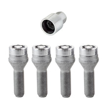 Load image into Gallery viewer, McGard Wheel Lock Bolt Set - 4pk. (Cone Seat) M12X1.5 / 17mm Hex / 31.7mm Shank Length - Chrome Wheel Bolts McGard
