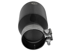 Load image into Gallery viewer, aFe MACH Force-Xp Univ 304 SS Double-Wall Clamp-On Exhaust Tip - Black - 3in Inlet - 4.5in Outlet Tips aFe

