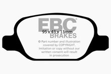 Load image into Gallery viewer, EBC 10-11 Fiat 500 1.4 (Bosch Calipers) Greenstuff Rear Brake Pads Brake Pads - Performance EBC   
