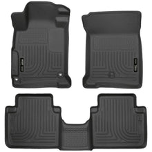 Load image into Gallery viewer, Husky Liners 2013 Honda Accord WeatherBeater Black Front &amp; 2nd Seat Floor Liners (4-Door Sedan Only) Floor Mats - Rubber Husky Liners
