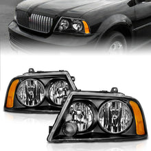 Load image into Gallery viewer, ANZO 2003-2006 Lincoln Navigator Crystal Headlights Black Headlights ANZO
