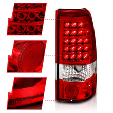 Load image into Gallery viewer, ANZO 1999-2007 Chevrolet Silverado 1500 LED Taillights Red/Clear Tail Lights ANZO

