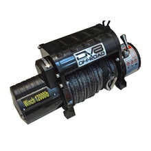 Load image into Gallery viewer, DV8 Offroad 12000 LB Winch w/ Synthetic Line &amp; Wireless Remote - Black Winch Kit DV8 Offroad
