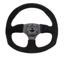 Load image into Gallery viewer, NRG Reinforced Steering Wheel (320mm Horizontal / 330mm Vertical) Black Suede w/Black Stitching Steering Wheels NRG
