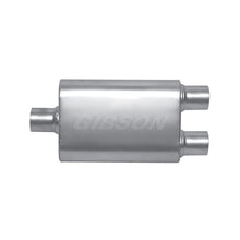 Load image into Gallery viewer, Gibson MWA Superflow Center/Dual Oval Muffler - 4x9x14in/3in Inlet/2.5in Outlet - Stainless Muffler Gibson
