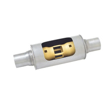 Load image into Gallery viewer, Gibson MWA Superflow Center/Center Round Muffler - 5x10in/2.5in Inlet/2.5in Outlet - Stainless Muffler Gibson
