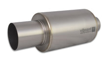 Load image into Gallery viewer, Vibrant Titanium Muffler w/Straight Cut Natural Tip 3in. Inlet / 3in. Outlet Muffler Vibrant
