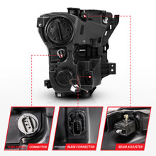 Load image into Gallery viewer, ANZO 2015-2017 Ford F-150 Projector Headlights w/ Plank Style Switchback Black w/ Amber Headlights ANZO
