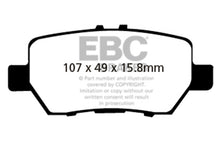 Load image into Gallery viewer, EBC 05-08 Acura RL 3.5 Yellowstuff Rear Brake Pads Brake Pads - Performance EBC   
