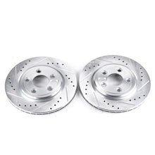 Load image into Gallery viewer, Power Stop 02-05 Ford Thunderbird Rear Evolution Drilled &amp; Slotted Rotors - Pair Brake Rotors - Slot &amp; Drilled PowerStop
